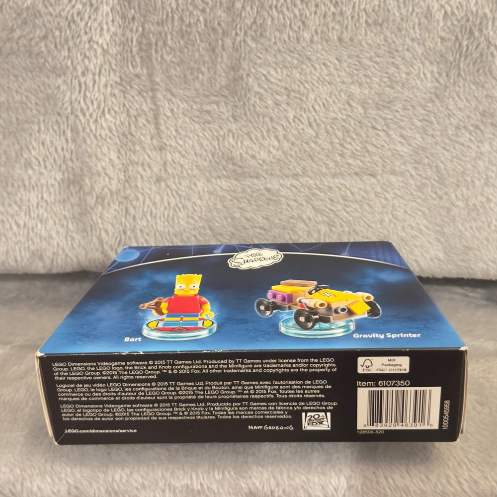 LEGO Dimensions Simpsons Bart Fun Pack 71211 Gravity Sprinter 34 Pc New Sealed - Picture 5 of 7